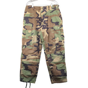US Army Woodland Camo Combat Trousers Muti M Short Cotton Blend